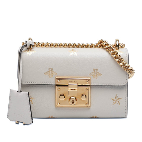 Padlock Shoulder Bag Printed Leather Small