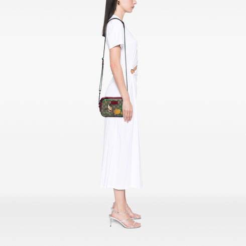 Camera Shoulder Bag Tian Print GG Coated Canvas Mini