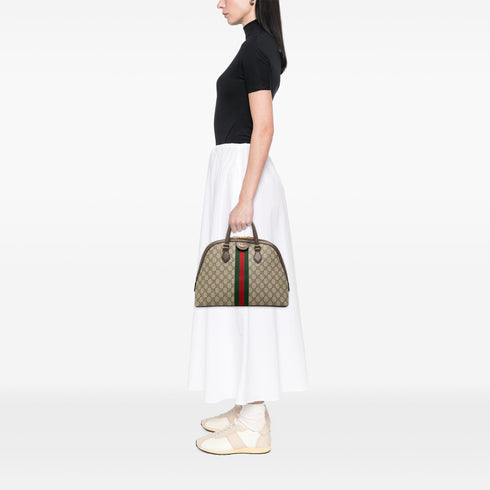 Ophidia Dome Top Handle Bag GG Coated Canvas Medium