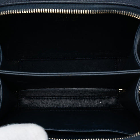 Filigree Vanity Case Quilted Caviar Small