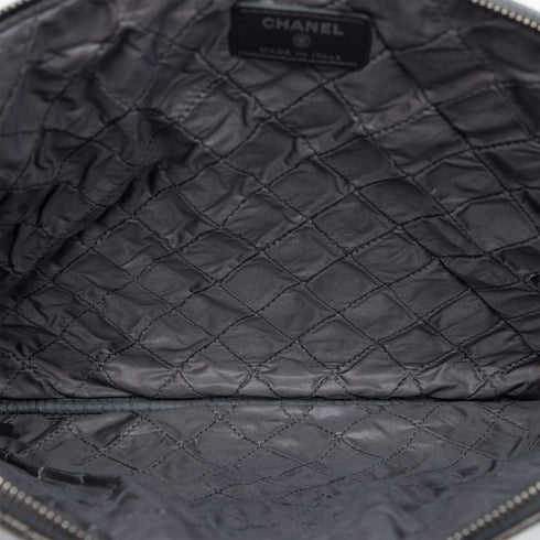 O Case Clutch Quilted Caviar Large