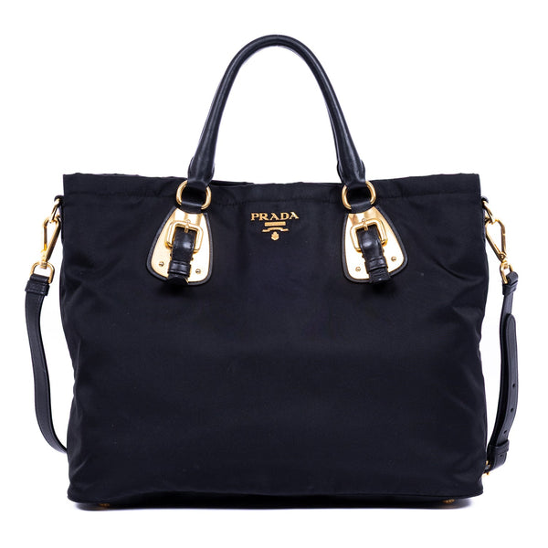 Convertible Belted Tote Tessuto Large