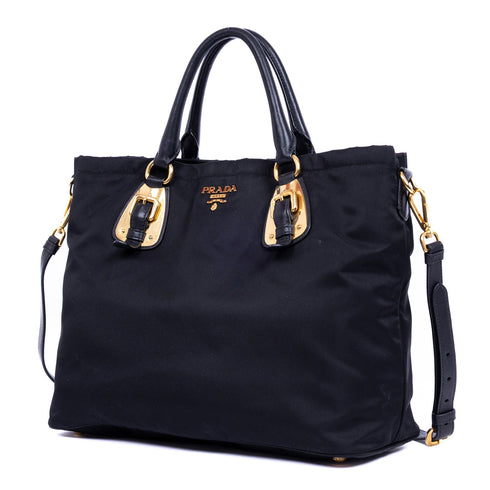 Convertible Belted Tote Tessuto Large