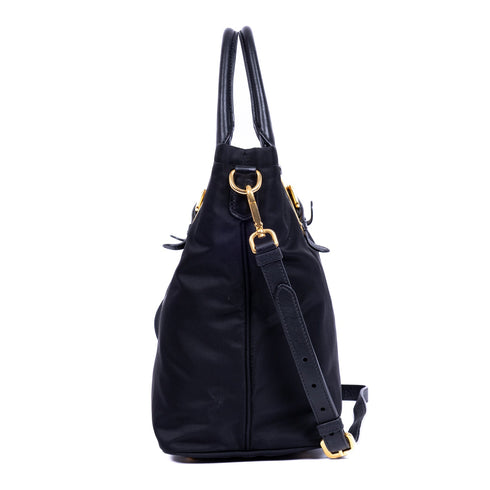 Convertible Belted Tote Tessuto Large