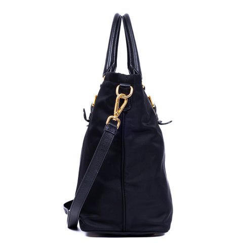 Convertible Belted Tote Tessuto Large