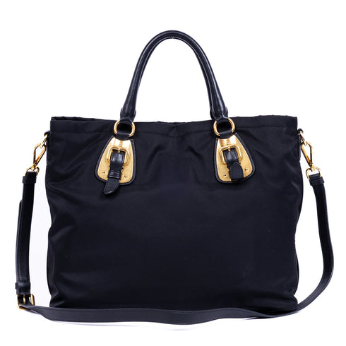 Convertible Belted Tote Tessuto Large
