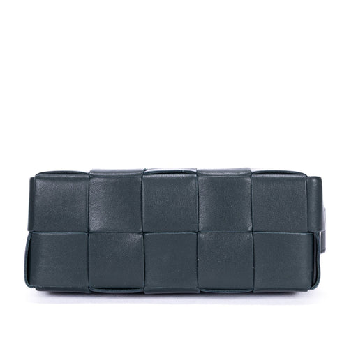 Brick Cassette Shoulder Bag Maxi Intrecciato Leather