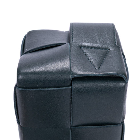 Brick Cassette Shoulder Bag Maxi Intrecciato Leather