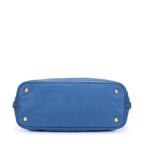 Side Zip Convertible Tote Vitello Daino Large