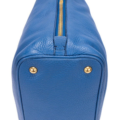 Side Zip Convertible Tote Vitello Daino Large
