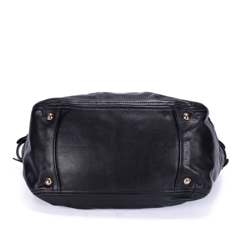 Belted Pleated Tote Soft Calf Medium