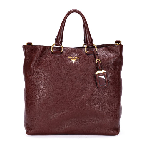 Convertible Shopper Tote Vitello Daino Large