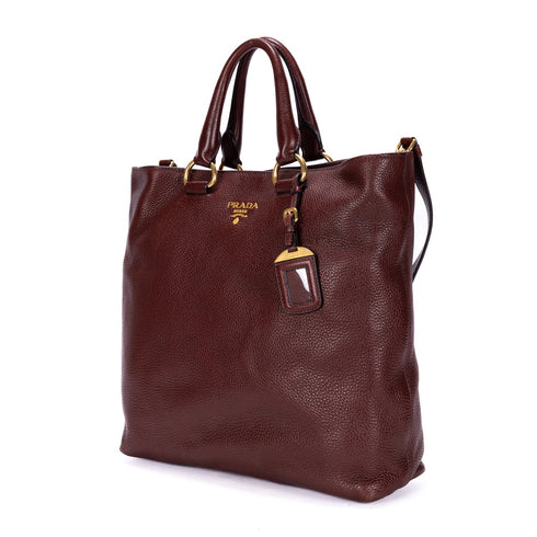 Convertible Shopper Tote Vitello Daino Large