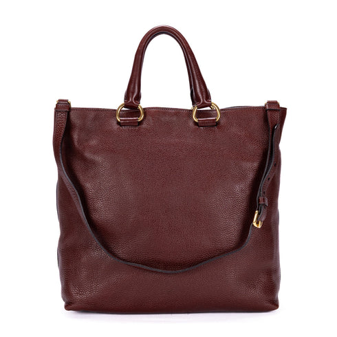 Convertible Shopper Tote Vitello Daino Large