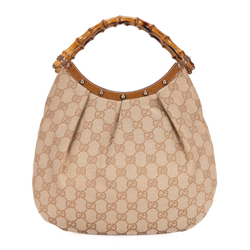 Vintage Bamboo Hobo GG Canvas Large