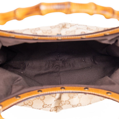 Vintage Bamboo Hobo GG Canvas Large
