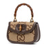 Bamboo 1947 Top Handle Bag Jumbo GG Canvas Small
