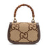 Bamboo 1947 Top Handle Bag Jumbo GG Canvas Small
