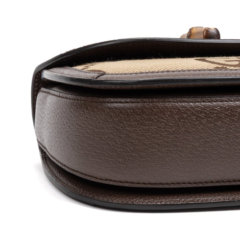 Bamboo 1947 Top Handle Bag Jumbo GG Canvas Small