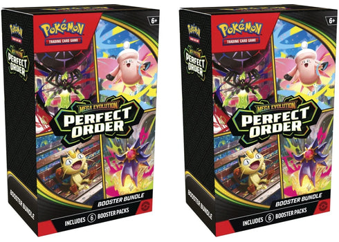2026 Pokémon Mega Evolution Perfect Order Booster Bundle 2x Lot