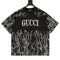 GUCCI 2026 New Arrival: All-Over Digital Print Short-Sleeve T-Shirt featuring Branch-Motif Lettering Logo
