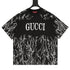 GUCCI 2026 New Arrival: All-Over Digital Print Short-Sleeve T-Shirt featuring Branch-Motif Lettering Logo
