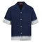 GUCCI Jacquard Denim Short-Sleeve Shirt