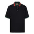 GUCCI Red and Green Web Embroidered Polo Shirt