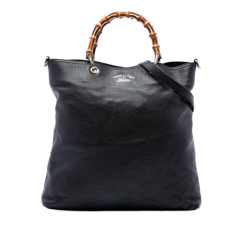 Bamboo Shopper Tote Leather Large