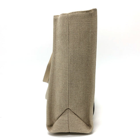 Woody Tote Canvas with Leather Medium