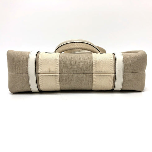 Woody Tote Canvas with Leather Medium