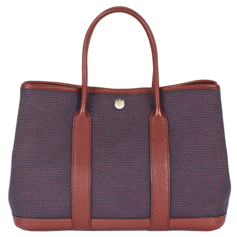 Garden Party Tote Toile and Leather 30