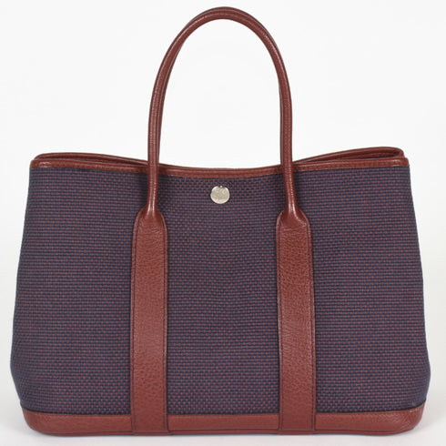 Garden Party Tote Toile and Leather 30