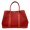 Garden Party Tote Toile and Leather 30