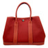 Garden Party Tote Toile and Leather 30