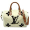 Speedy Bandouliere Bag Monogram Giant Teddy Fleece 25
