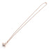 Pendant Necklace Pink Gold with Rhinestone