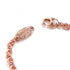 Pendant Necklace Pink Gold with Rhinestone