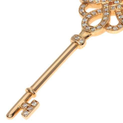 Knot Pendant Necklace 18K Rose Gold with Diamond