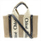 Woody Tote Canvas with Leather Small