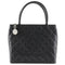 Medallion Tote Quilted Caviar