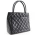 Medallion Tote Quilted Caviar