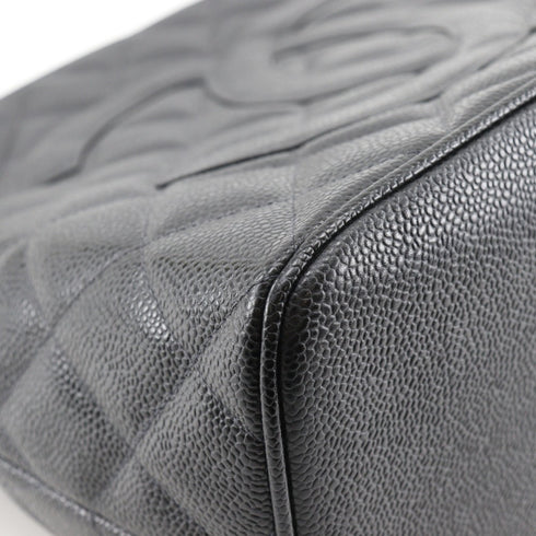 Medallion Tote Quilted Caviar