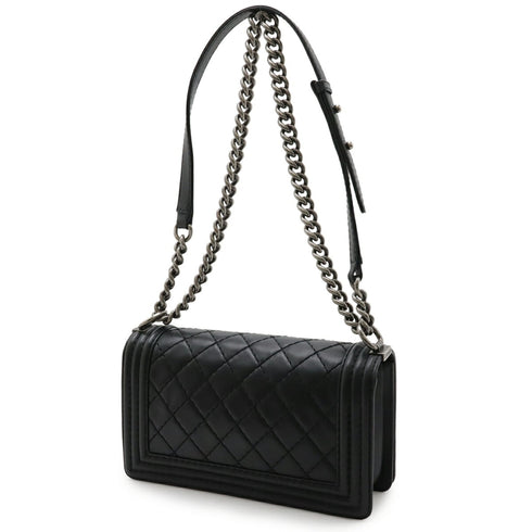 Boy Flap Bag Quilted Calfskin Old Medium