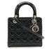 Lady Dior Bag Cannage Quilt Patent Medium