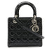 Lady Dior Bag Cannage Quilt Patent Medium