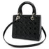 Lady Dior Bag Cannage Quilt Patent Medium