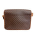 Vintage Saddle Flap Shoulder Bag Macadam Coated Canvas Small
