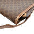 Vintage Saddle Flap Shoulder Bag Macadam Coated Canvas Small