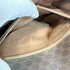 Vintage Saddle Flap Shoulder Bag Macadam Coated Canvas Small